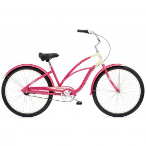 Bicicleta Electra Cruiser Custom 3i - Strawberry/Cream Ladies